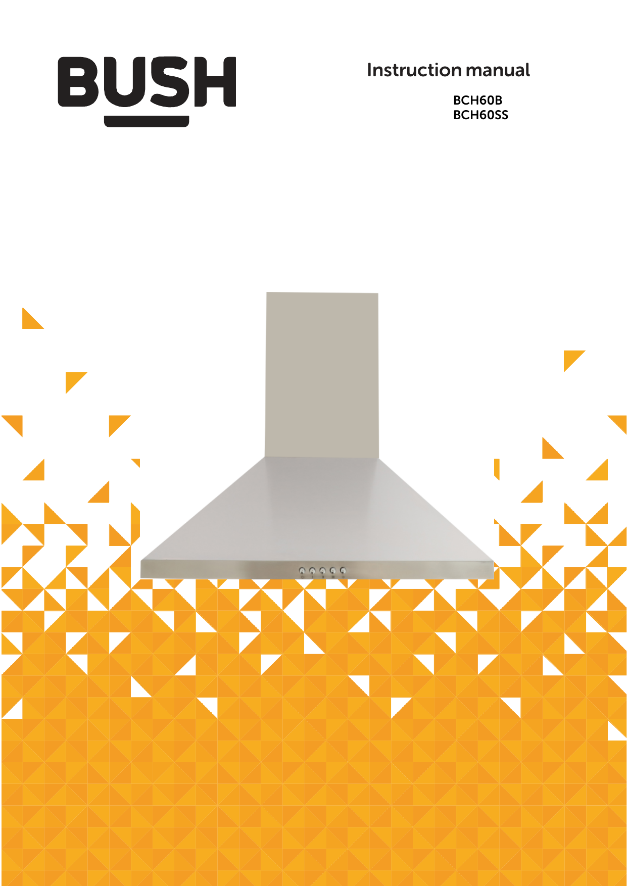 bush bch60ss 60cm chimney hood