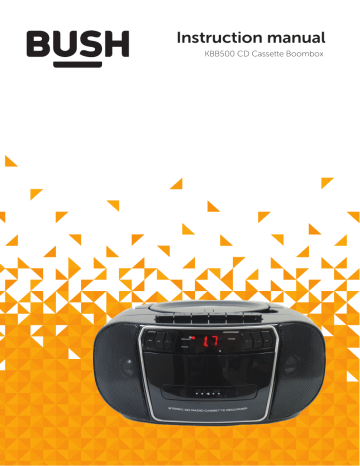 bush cd radio cassette boombox manual