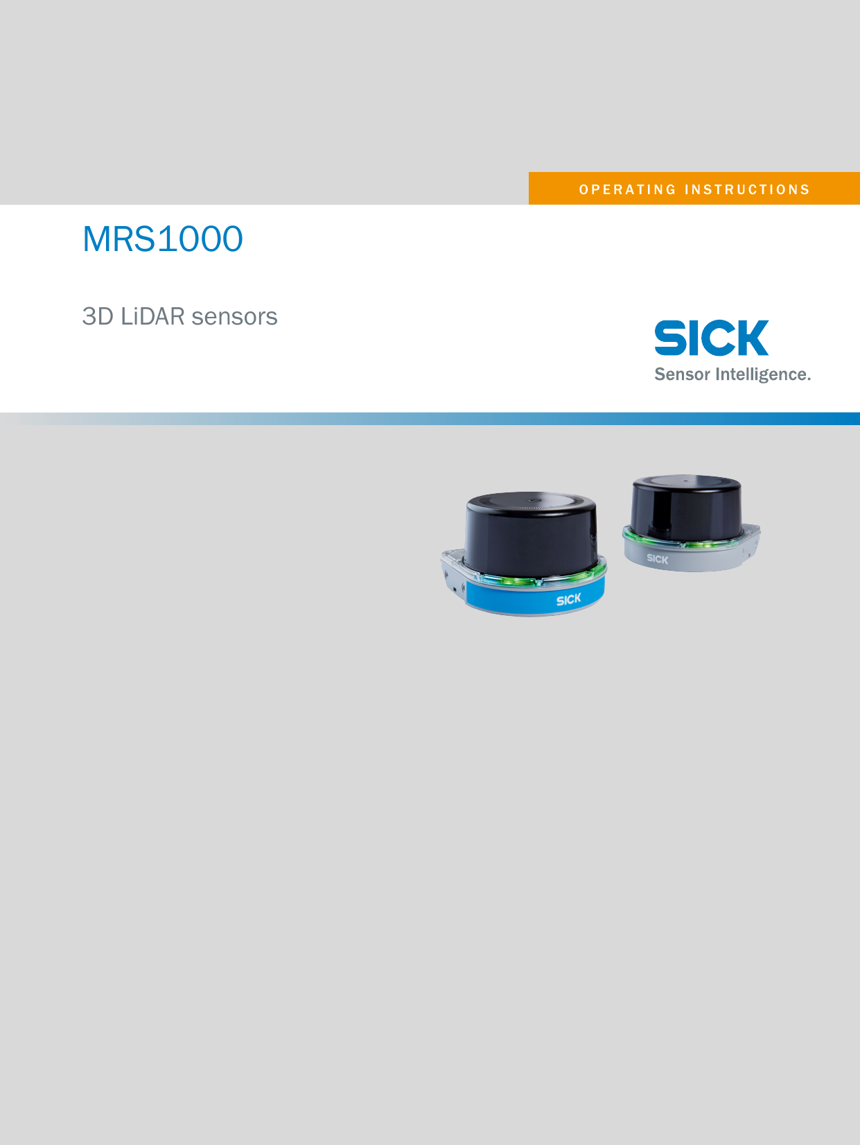 Sick Mrs1000 3d Lidar Sensors Operating Instructions Manualzz