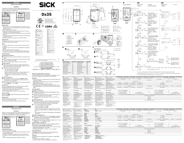 SICK Dx35 Руководство пользователя | Manualzz