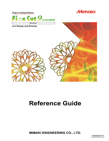 Mimaki FineCut9 for CorelDRAW Guide | Manualzz