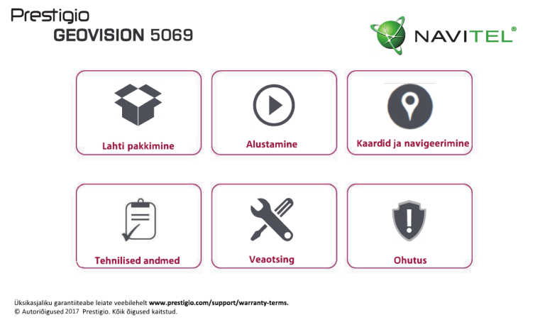 Prestigio geovision 5069 navitel обзор