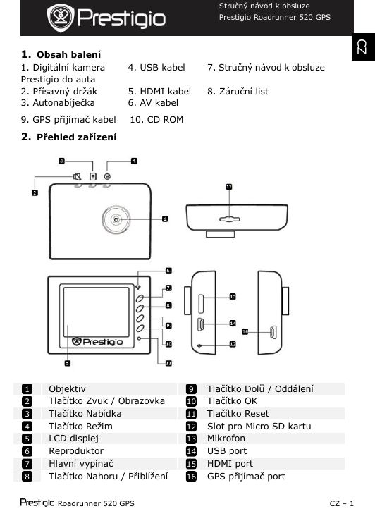 Prestigio Roadrunner 520gps Quick Start Guide Manualzz