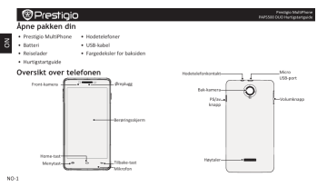 Prestigio  MultiPhone 5500 DUO Quick Start Guide | Manualzz