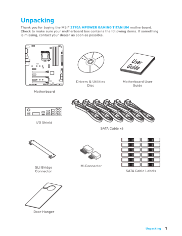 MSI Z170A MPOWER GAMING TITANIUM Owner's manual | Manualzz