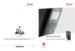 Danfoss VLT AutomationDrive FC 302 Installation Guide