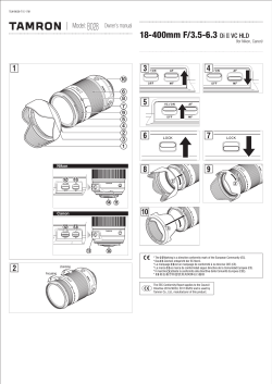 Tamron B028 User Manual