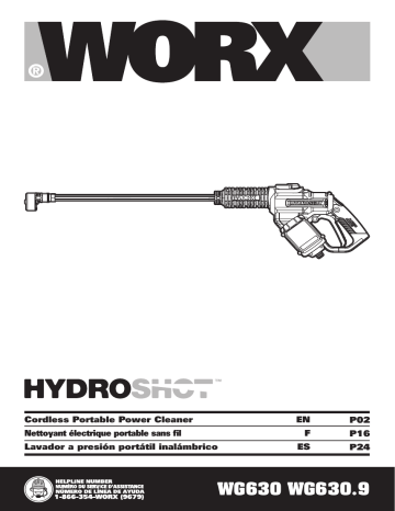 WORX Hydroshot Rotary Cleaning Brush, Quick Snap Connection - WA4042