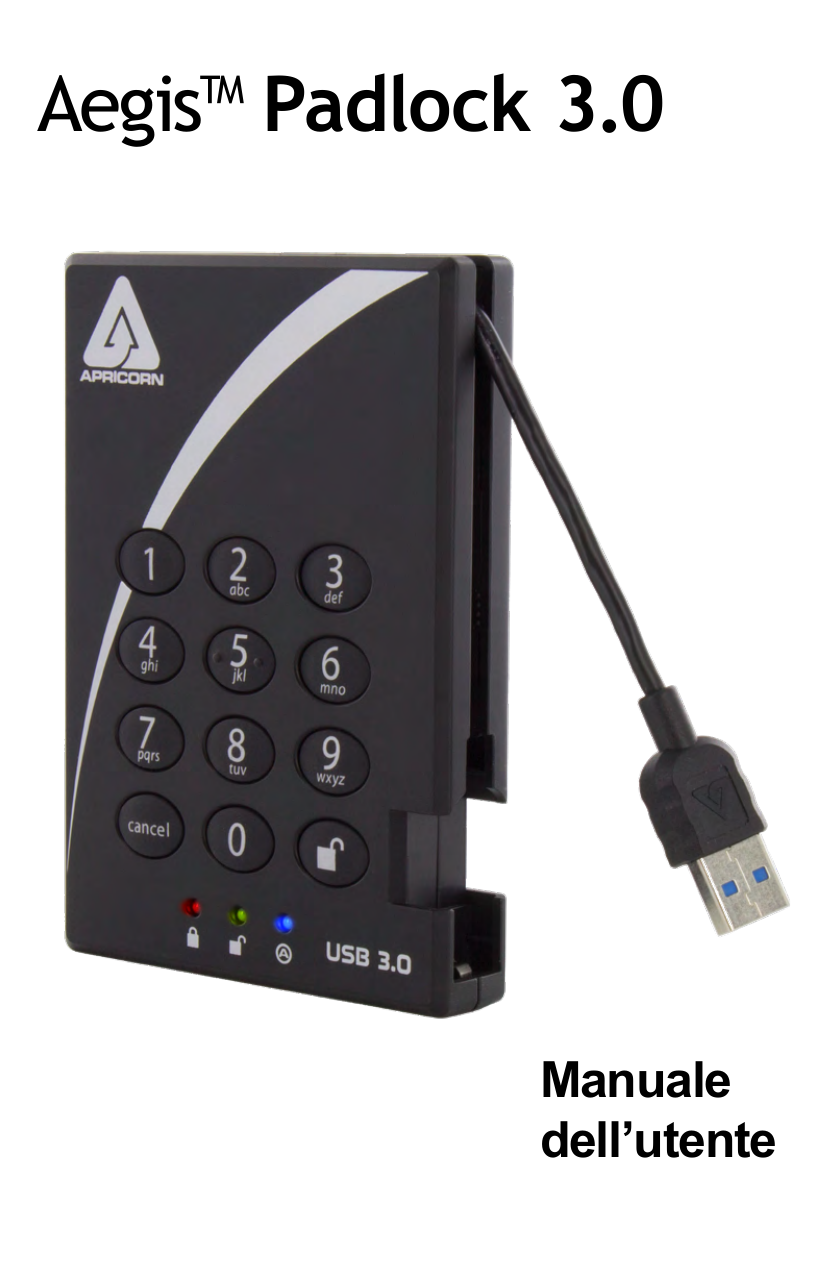 Apricorn Aegis Padlock 3.0 Manuale utente | Manualzz