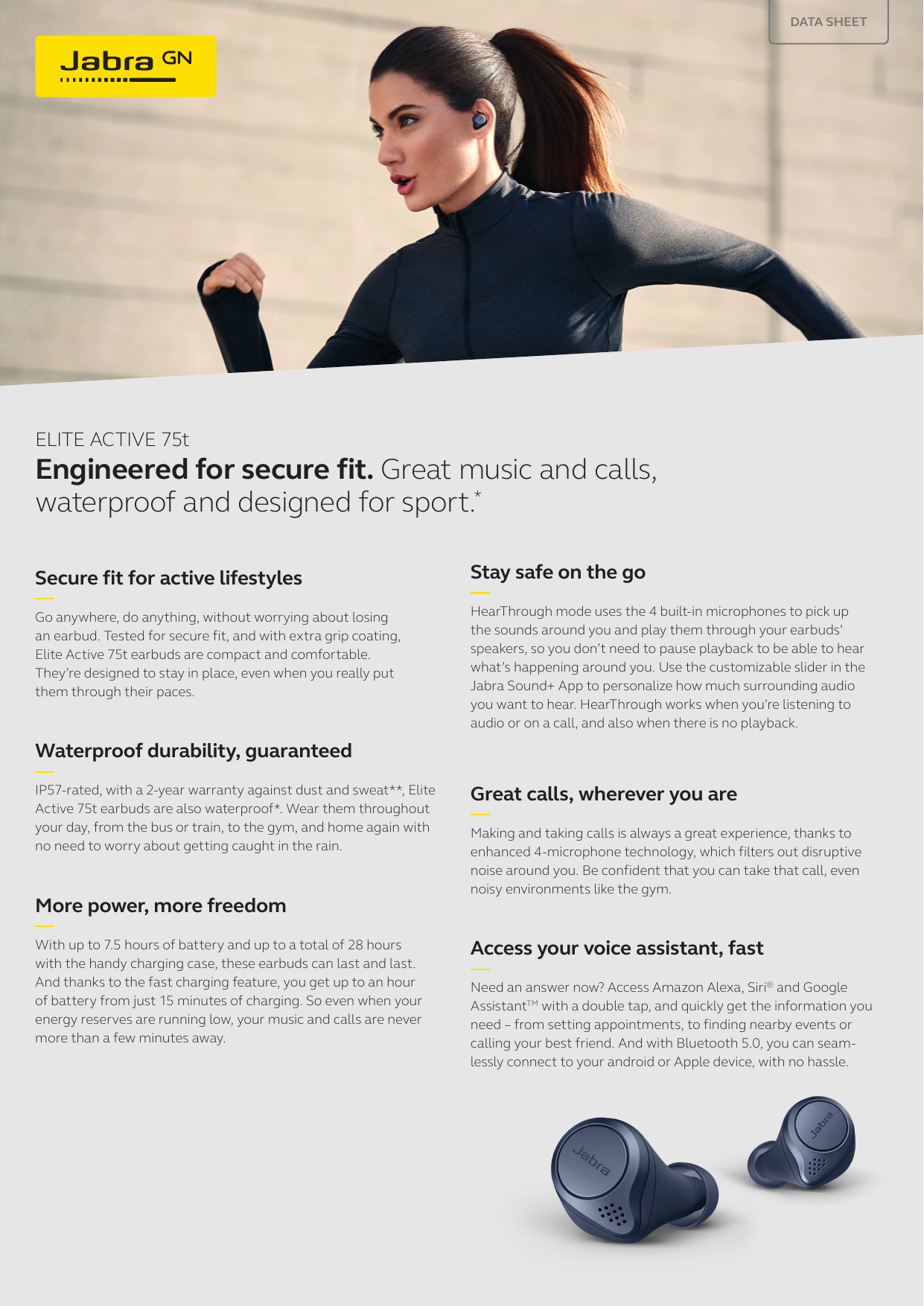 jabra elite active 75t power
