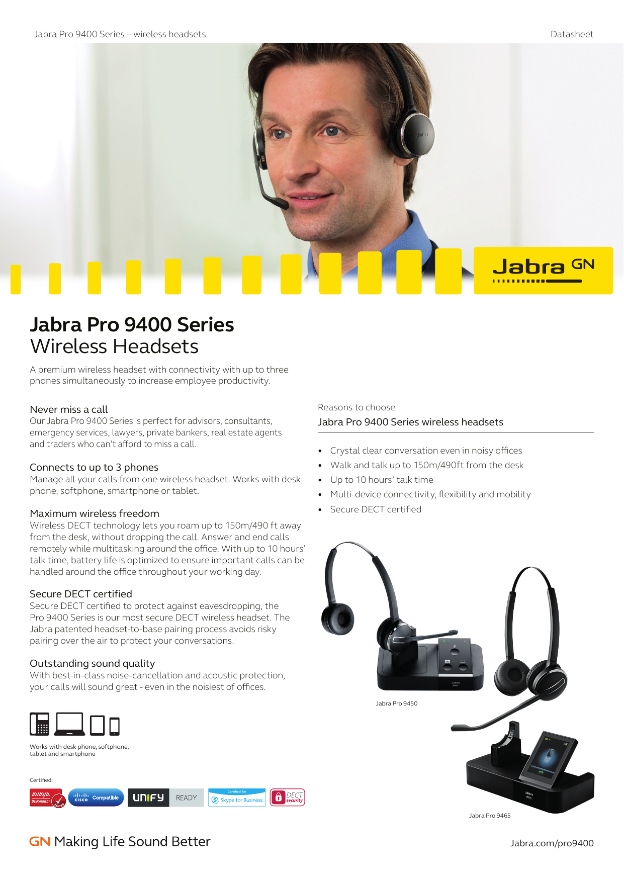 jabra pro 9400 mono