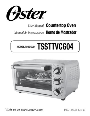 Oster TSSTTVCG04 6-Slice Convection Countertop Oven User manual | Manualzz