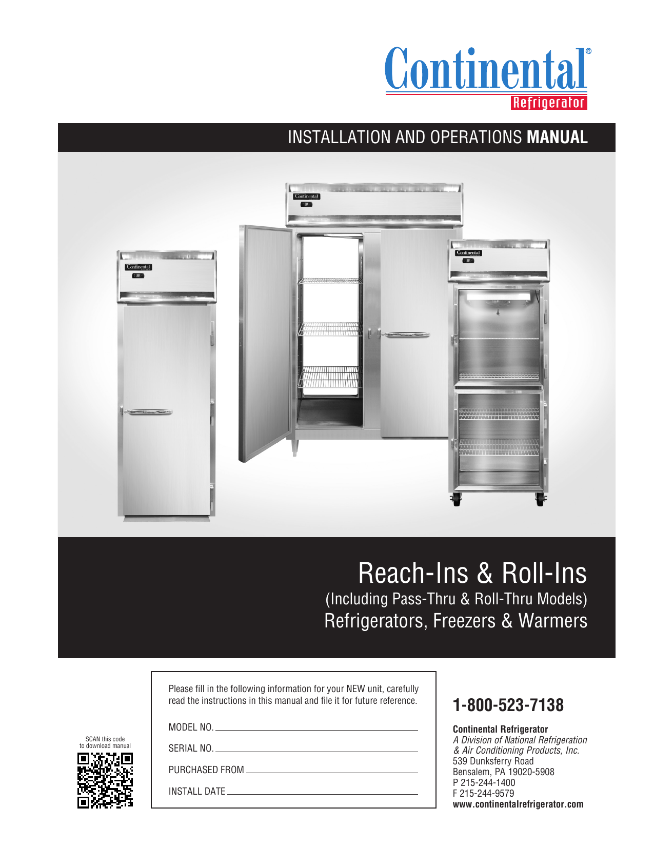 Continental Refrigerator Manual