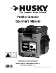 Husky Portable Generator Manual: AI Chat &amp; PDF Access