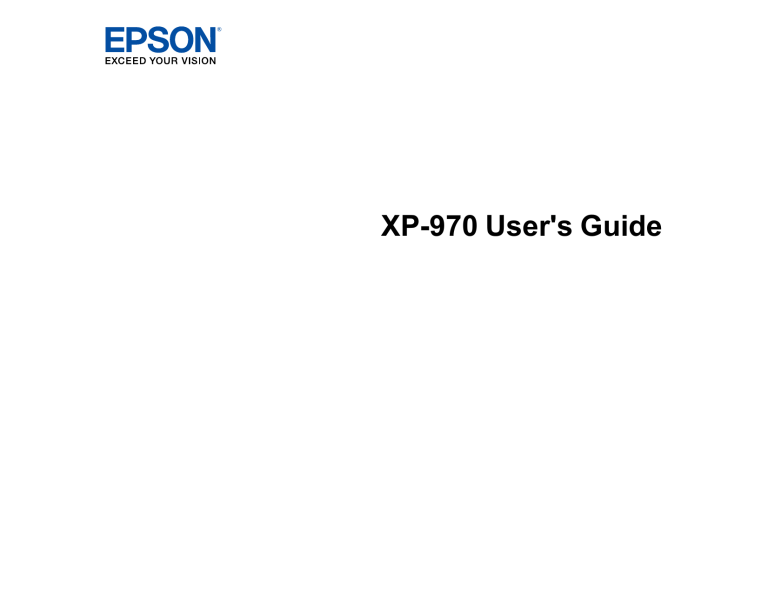 epson xp 970 user guide