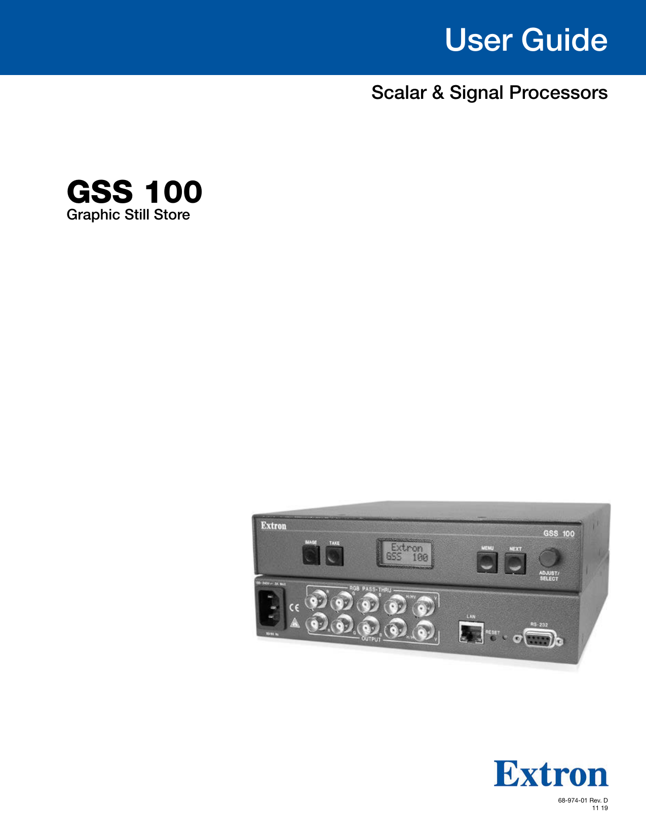 Extron GSS 100 Manual | Manualzz