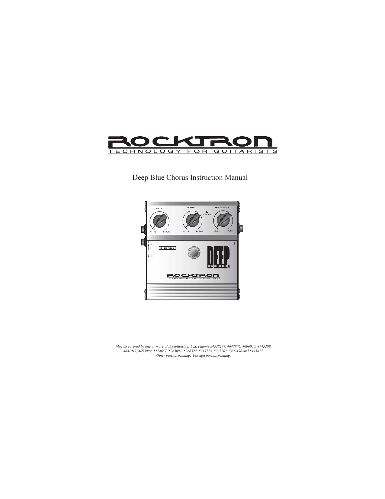 Rocktron Tsunami Chorus Manual