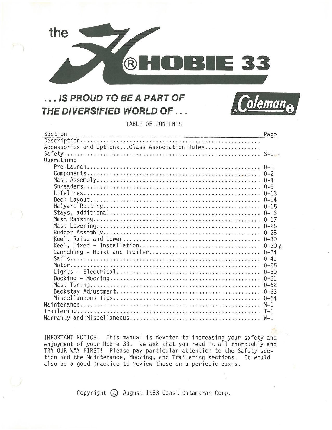Hobie 33 Owner S Manual Manualzz