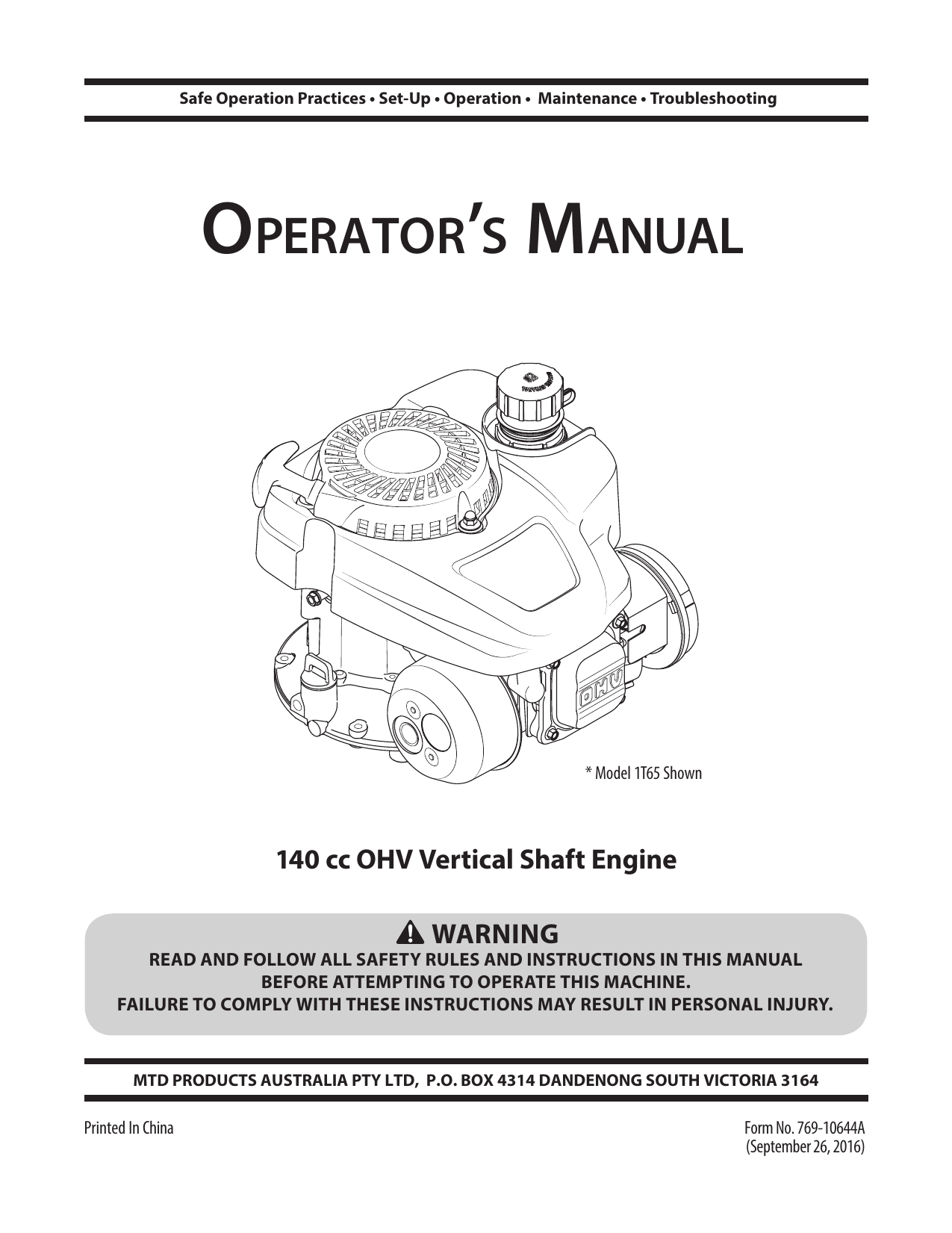 Bolens 140cc lawn 2024 mower manual