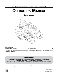Troy-Bilt 13AL78BT066 - User manual