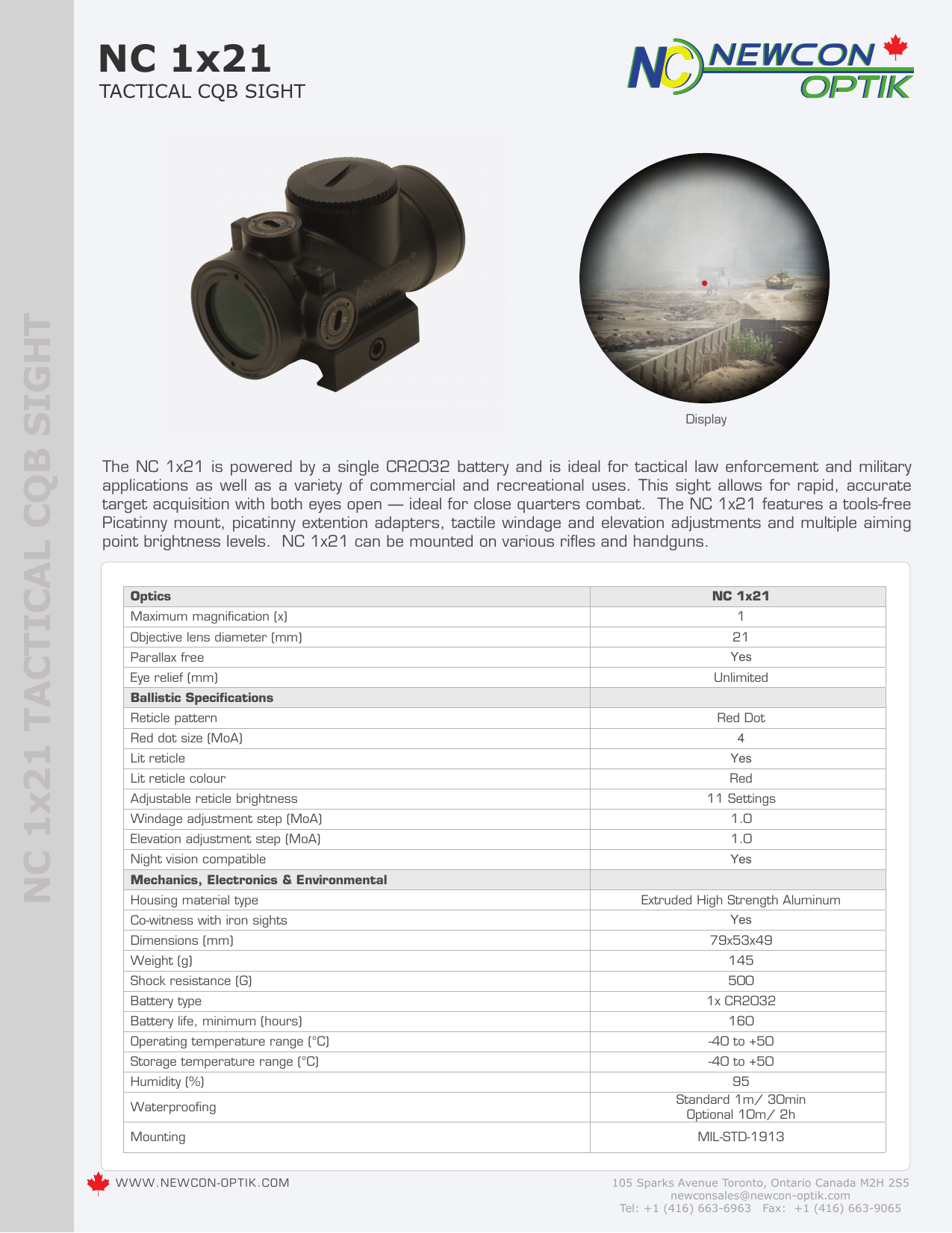 Newcon Optik Nc 1 21 Specification Manualzz