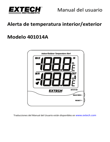 Extech Instruments 401014A User's manual | Manualzz