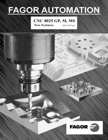 Fagor CNC 8025 M Manual | Manualzz