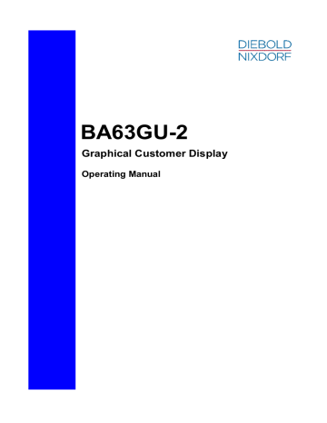 Wincor Nixdorf BA63GU-2 Operating Manual | Manualzz