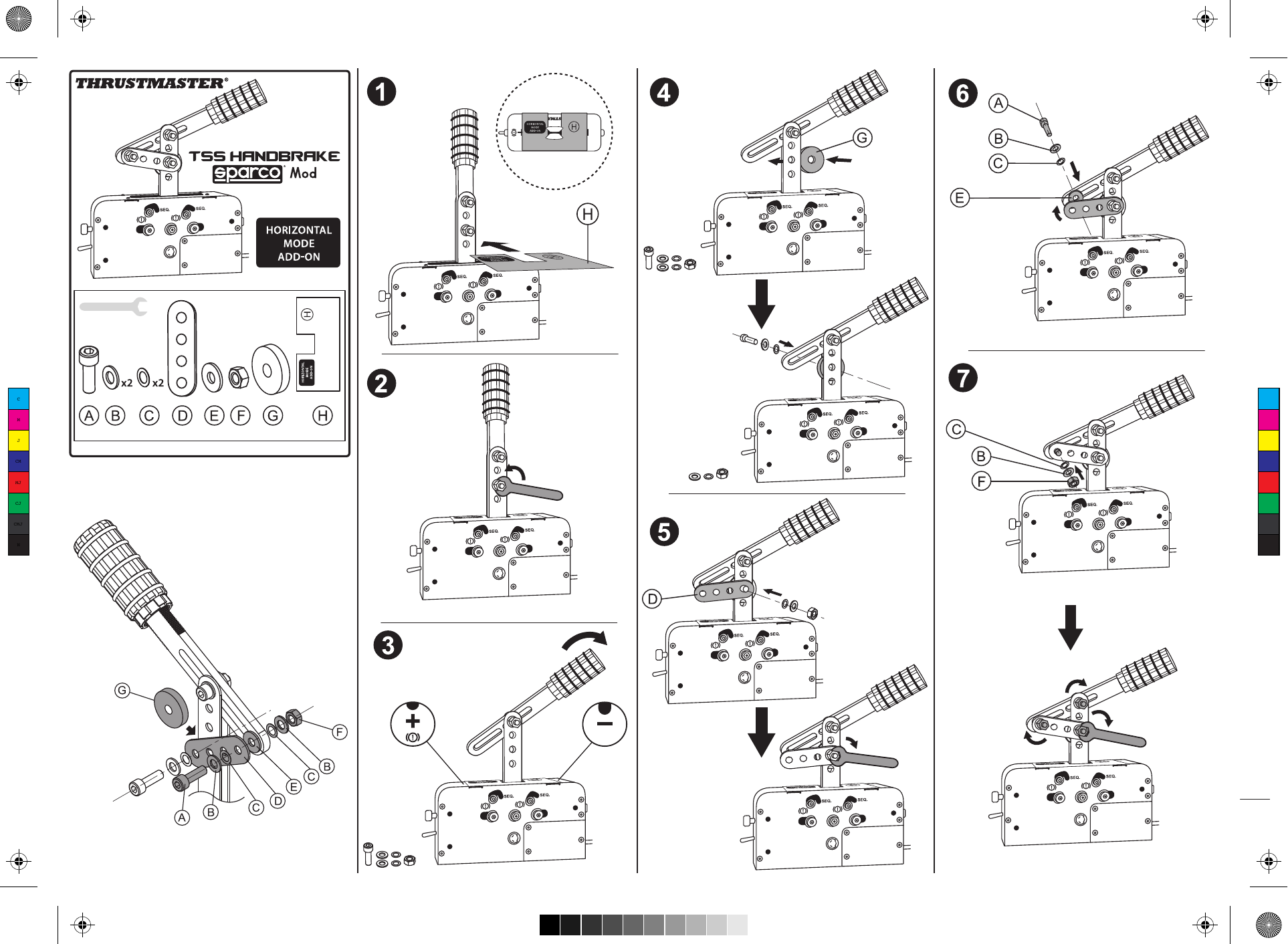 Thrustmaster 2960818 TSS Handbrake Sparco Mod Owner manual