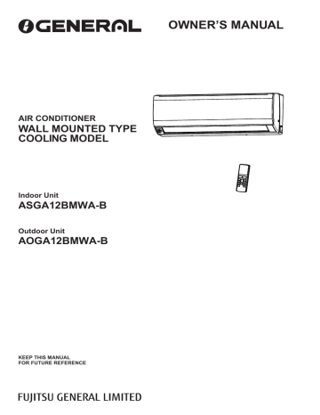 Fujitsu ASGA12BMWA-B Operation Manual | Manualzz