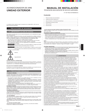 Fujitsu AOU18RLB Installation manual | Manualzz