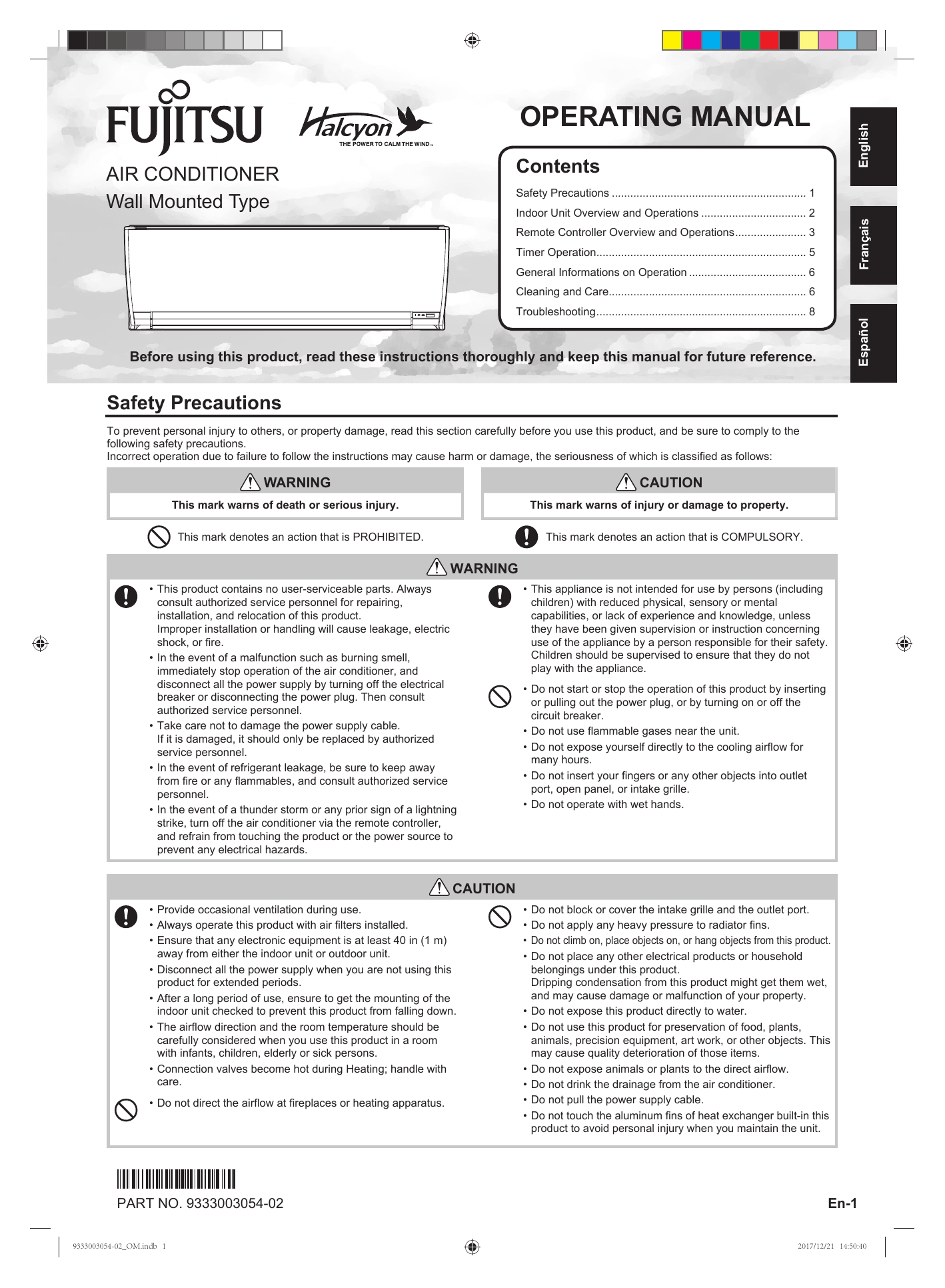 Fujitsu Asu15rlf1 Asu9rlf1 Asu7rlf1 Asu12rlf1 Operating Instructions Manualzz