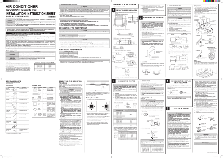 Fujitsu AUTA30LBLU Installation guide | Manualzz