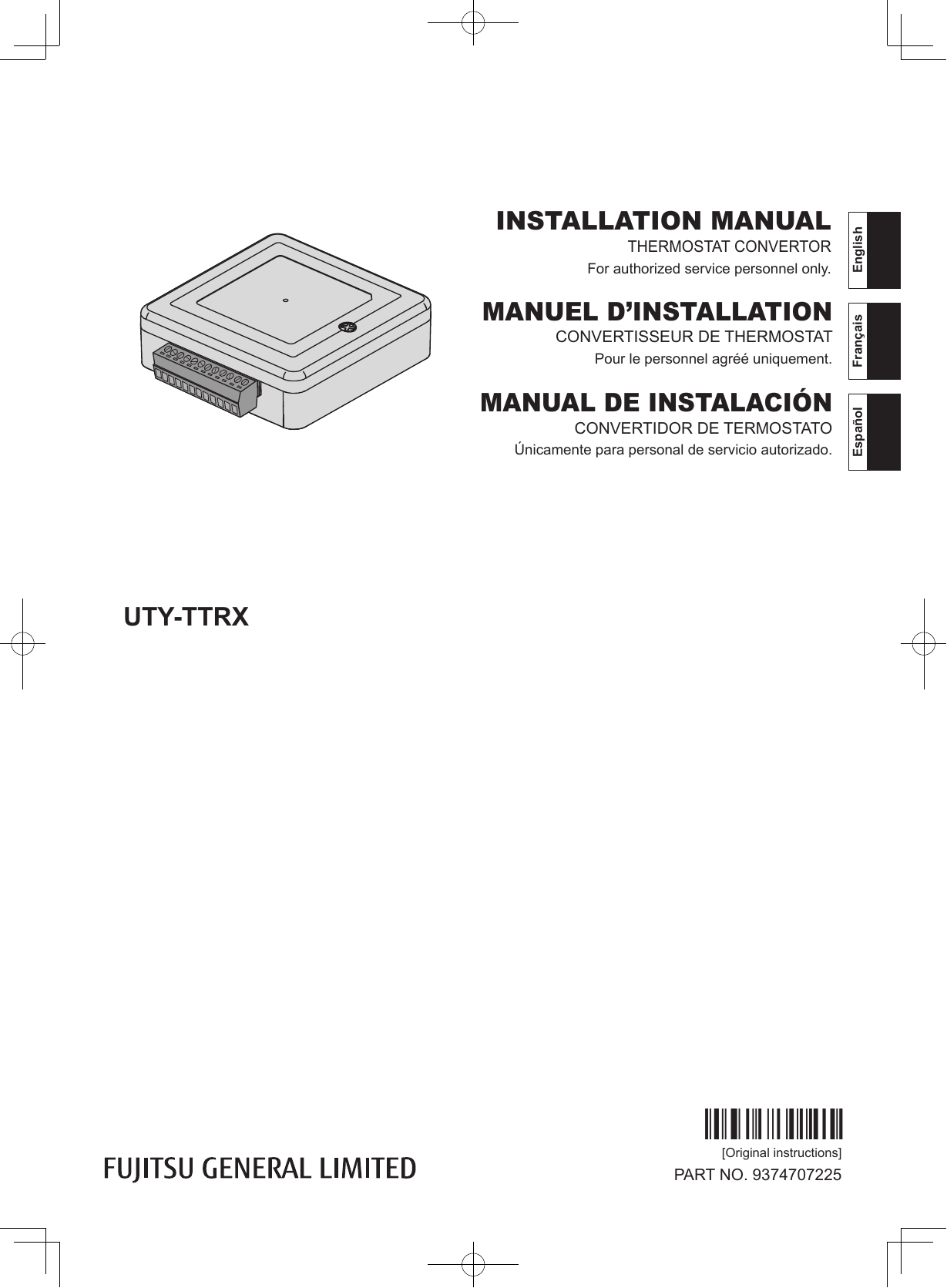Fujitsu UTYTTRX Installation guide Manualzz
