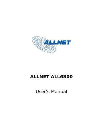Allnet ALL6800 User Guide | Manualzz