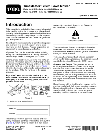 Toro timemaster 30 online parts manual