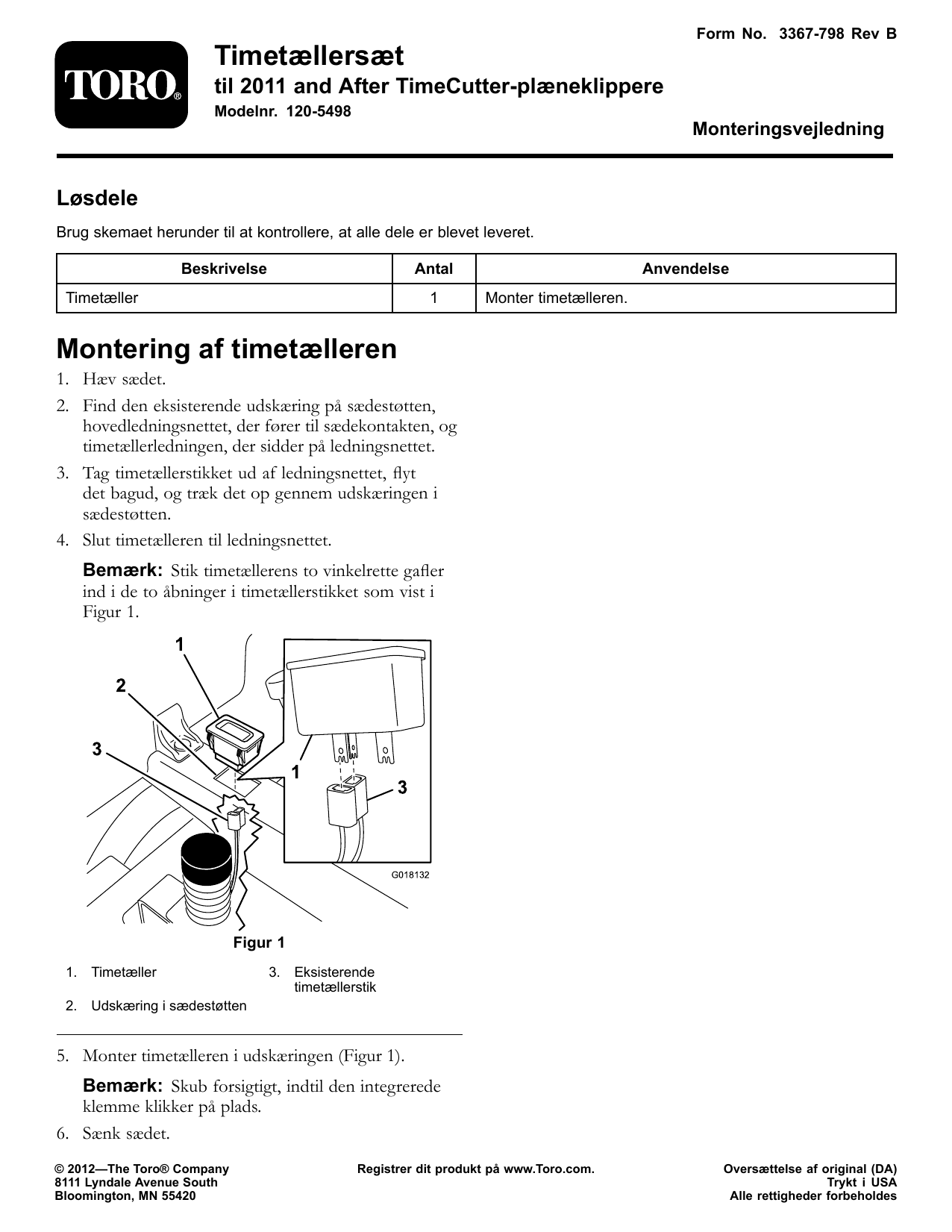 Toro Timers Manual