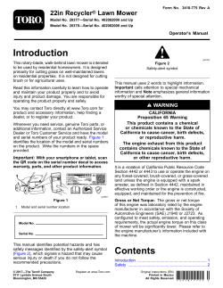 Toro on sale 20377 manual
