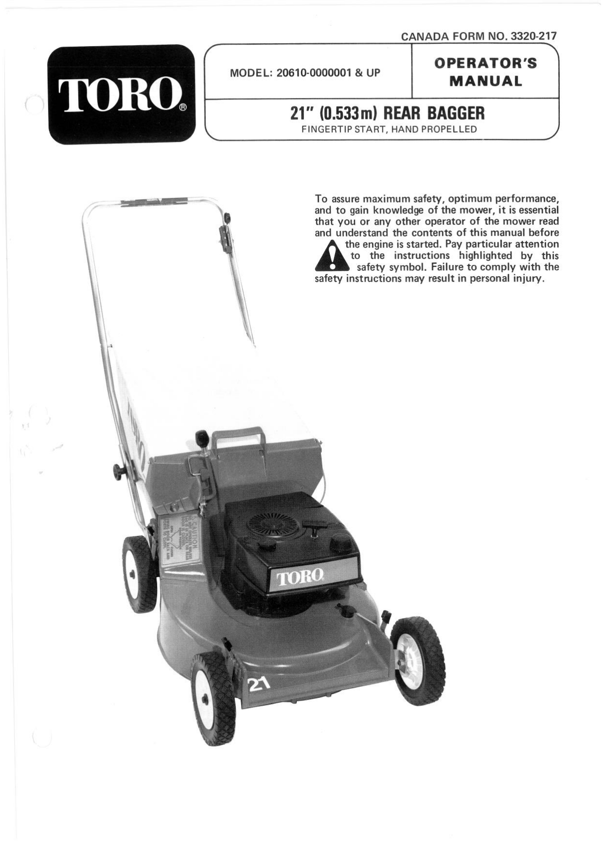 Toro Lawnmower User manual Manualzz