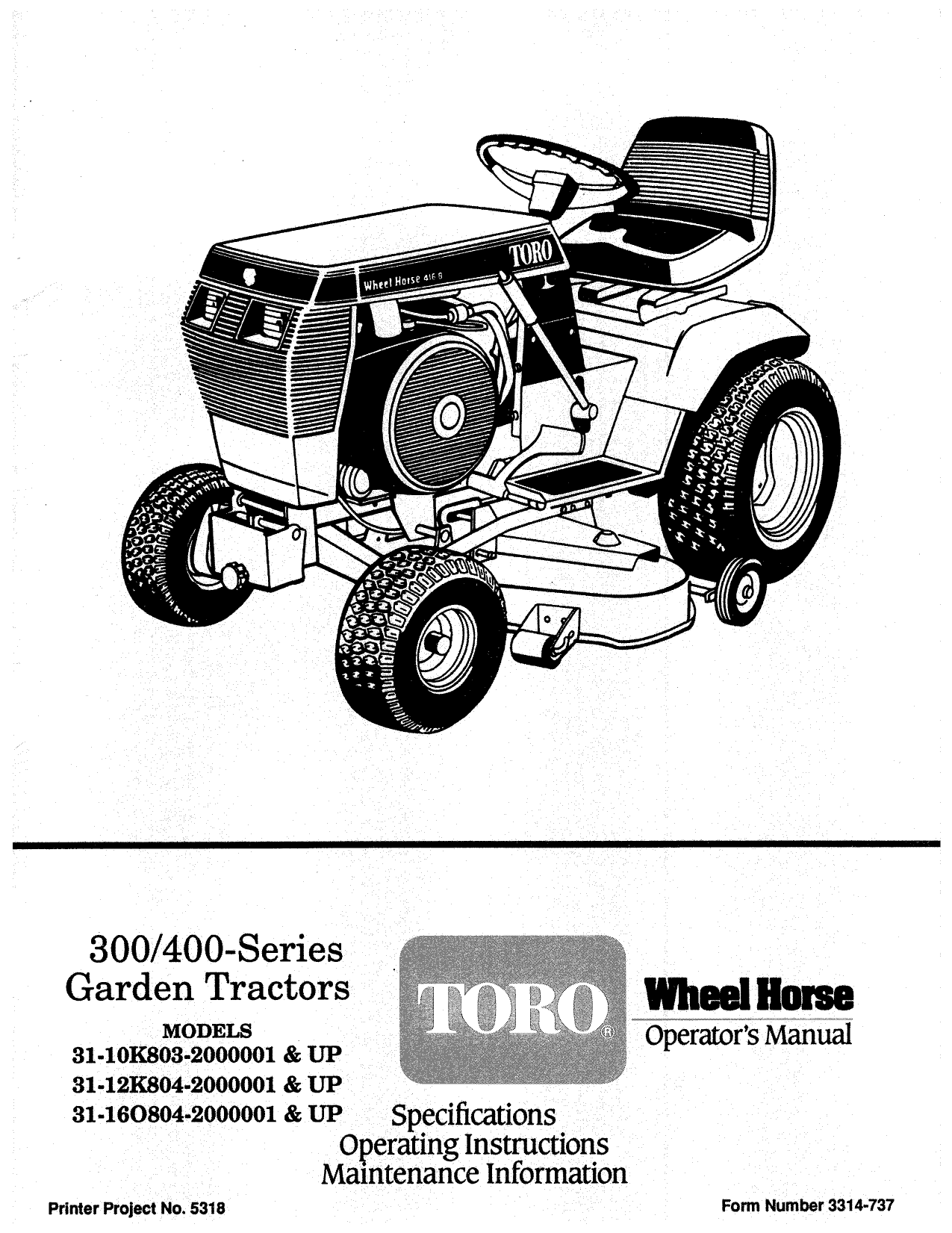 Toro Wheel Horse 312 8 Wiring Diagram - 4K Wallpapers Review