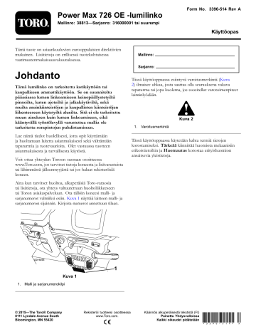 NO TITLE. Toro Power Max 726 OE Snowthrower | NO TITLE