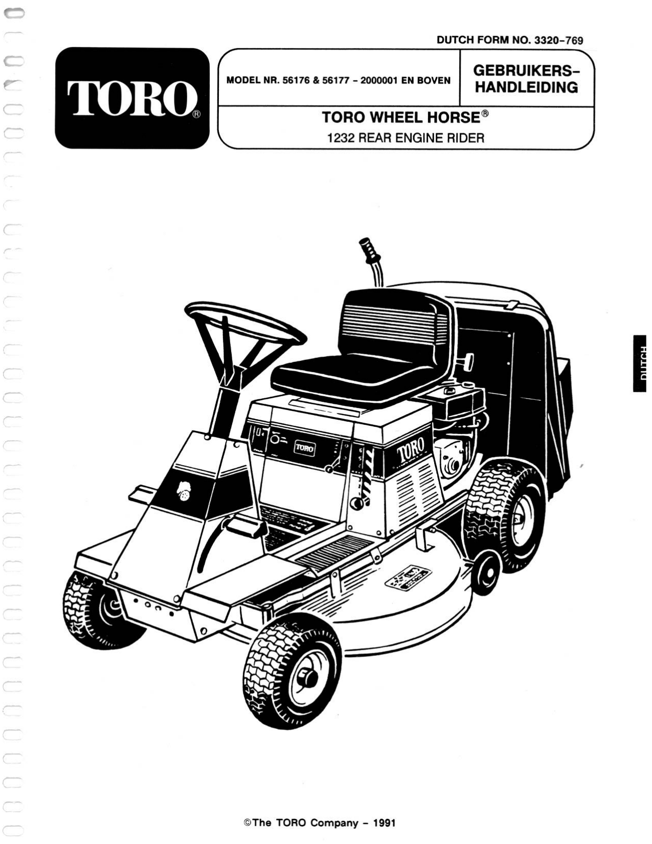 Toro 12 32 Rear Engine Rider User Manual Manualzz