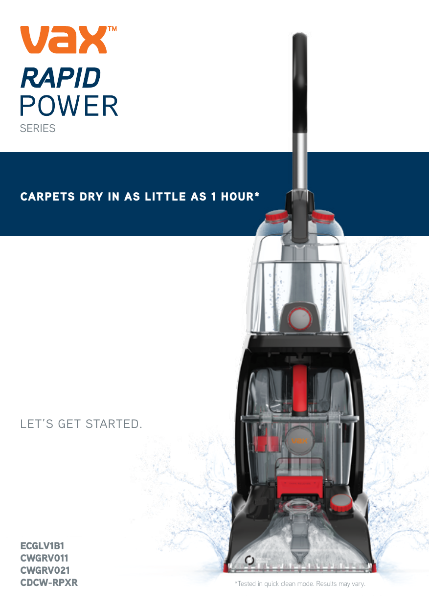 Vax Rapid Power Revive Rapid Power Refresh Rapid Power Plus Owner S Manual Manualzz