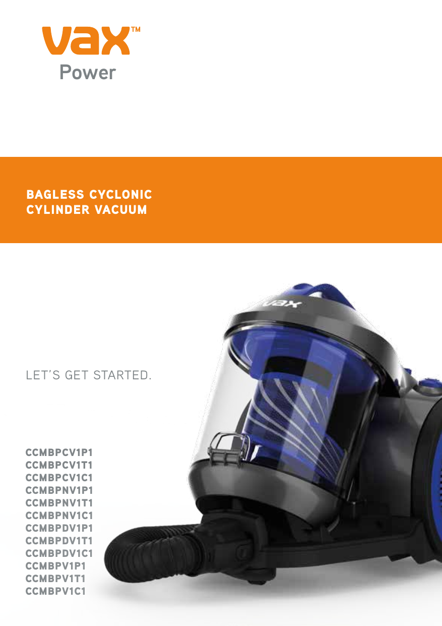 Vax Power Compact Cylinder Vacuum 