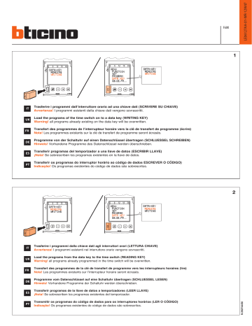 Bticino F68K Manual de usuario | Manualzz