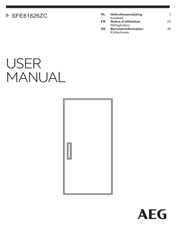 Aeg SFE81826ZC Benutzerhandbuch | Manualzz