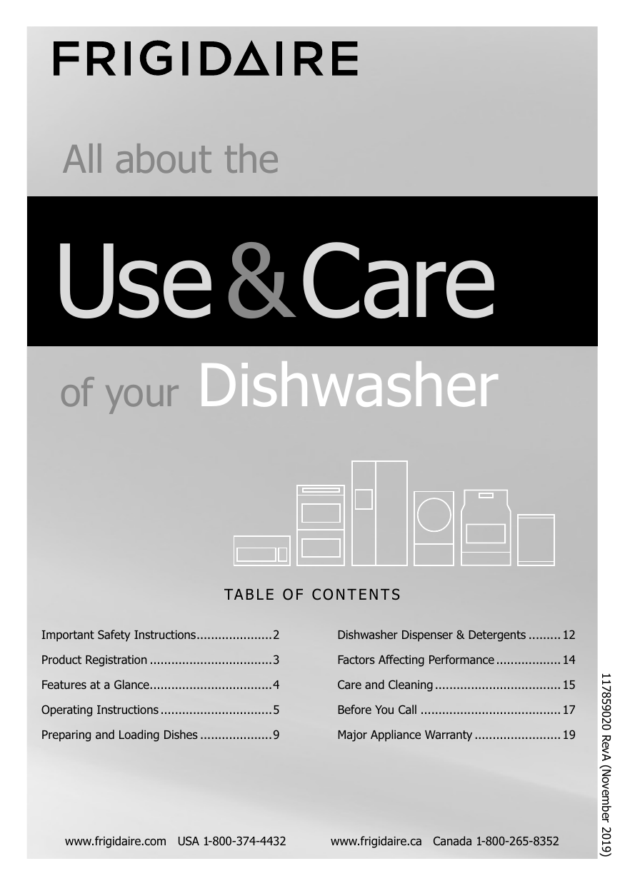 Frigidaire FDSH4501AS, FDSH450LAF User manual | Manualzz