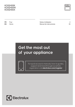 Electrolux KOIGH00X - User manual | manualzz.com
