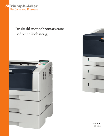 Triumph-Adler LP 4335 Print system Instrukcja obsługi | Manualzz