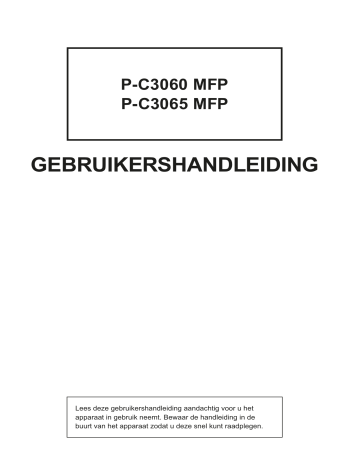 Triumph-Adler P-C3065 MFP Copy system Handleiding | Manualzz